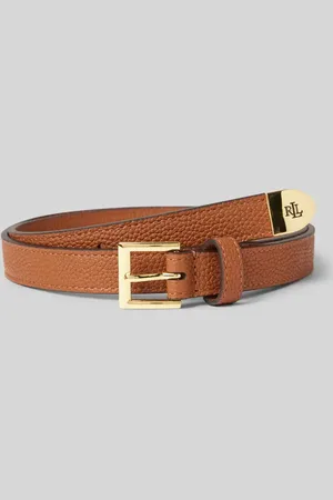 Ralph Lauren Pasek skórzany ze sprzączką