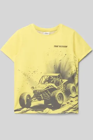 QS by s.Oliver T-shirt o kroju regular fit z nadrukiem z motywem