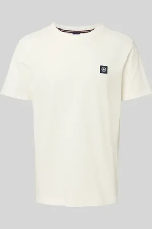 Lerros T-shirt z fakturowanym wzorem i okrągłym dekoltem