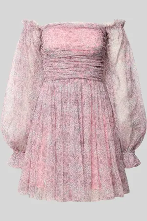 Lace & Beads Sukienka koktajlowa z odkrytymi ramionami i tasiemką w talii