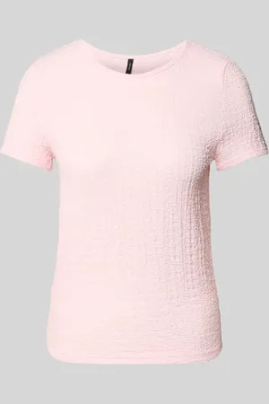 VERO MODA T-shirt o kroju regular fit z efektem marszczenia model ‘ELENE’
