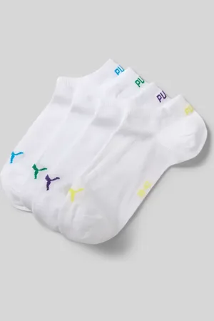 PUMA Krótkie skarpety z nadrukiem z logo w zestawie 4 szt.