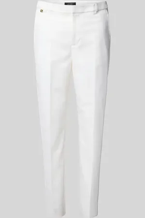 Ralph Lauren Spodnie materiałowe o kroju slim fit z detalem z logo model ‘LAKYTHIA’