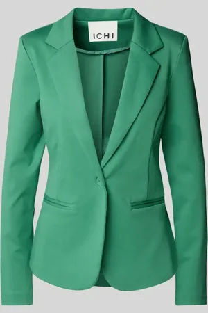 Ichi Żakiet o kroju slim fit z kołnierzem z połami model ‘KATE’