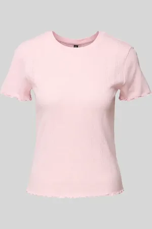 Pieces® T-shirt o kroju regular fit z mieszanki bawełny model ‘FIA’