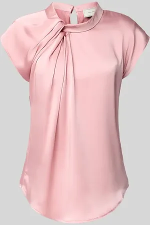Neo Noir Bluzka z satyny z wiązanym detalem model ‘Fleur Drapy’