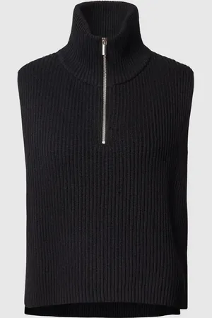 Opus Sweter z dzianiny z kołnierzem model ‘Abibo’