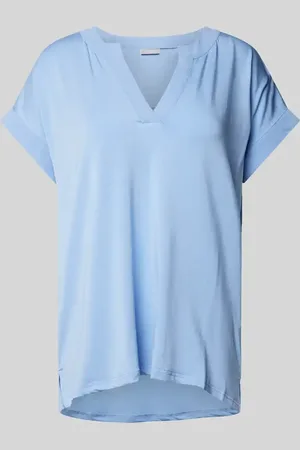 FRANSA T-shirt z dekoltem w serek model ‘Liv’