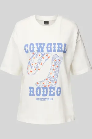 Gina Tricot T-shirt typu oversized z nadrukiem z motywem