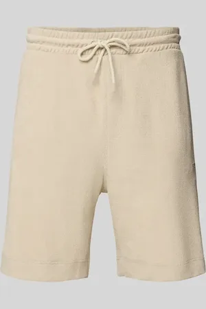 HUGO BOSS Szorty z dzianiny dresowej o kroju regular fit z wyhaftowanym logo model ‘doubletowel’