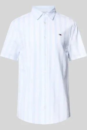 Tommy Hilfiger Koszula casualowa o kroju regular fit z mieszanki bawełny i lnu