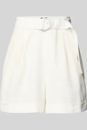 Ralph Lauren Bermudy z lnu z paskiem