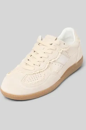 ALOHAS Sneakersy skórzane z koronki szydełkowej