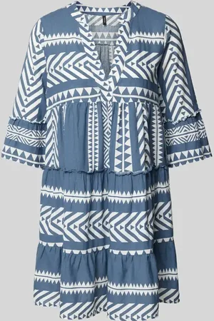 VERO MODA Sukienka tunikowa o kroju podkreślającym figurę z czystej bawełny model ‘DICTHE’
