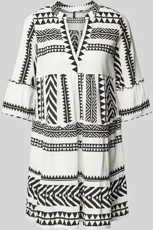 VERO MODA Sukienka tunikowa o kroju podkreślającym figurę z czystej bawełny model ‘DICTHE’