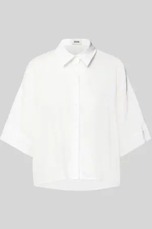 Drykorn Bluzka lniana o kroju relaxed fit z obniżonymi ramionami