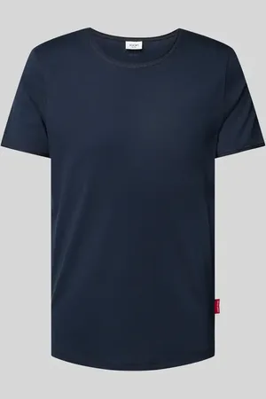 JOOP! T-shirt z prążkowanym, okrągłym dekoltem model ‘Caspian’