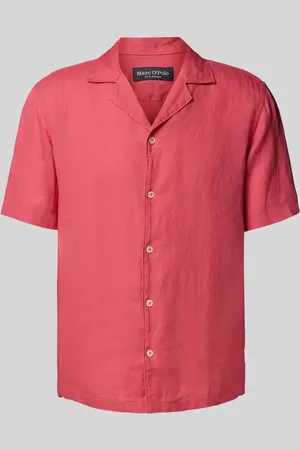 Marc O’ Polo Koszula lniana o kroju regular fit z kołnierzem z połami