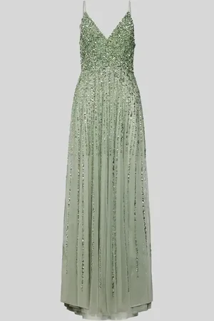 Lace & Beads Sukienka wieczorowa z obszyciem cekinami