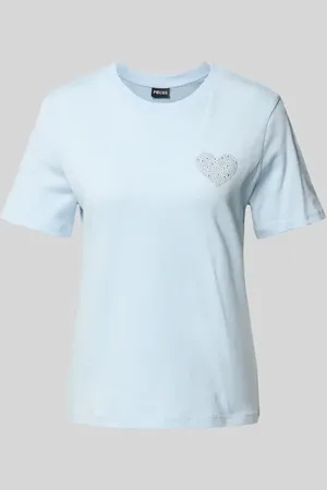 Pieces® T-shirt o kroju regular fit z czystej bawełny model ‘TARA’