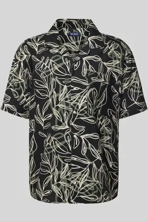 McNeal Koszula lniana o kroju tailored fit z rękawem o dł. 1/2