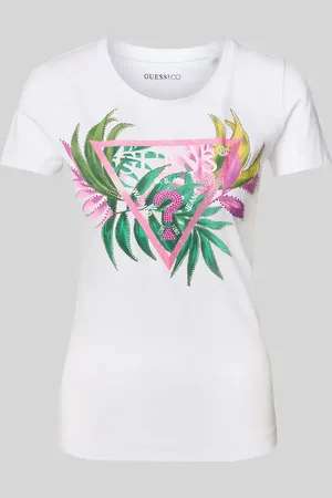 Guess T-shirt z nadrukiem z logo