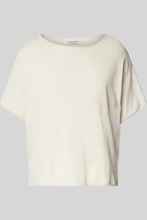 Marc O’ Polo Bluzka o kroju oversized z dzianiny z mieszanki bawełny i lnu