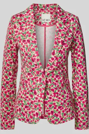 Ichi Żakiet o kroju slim fit z lamowanymi kieszeniami model ‘KATE’