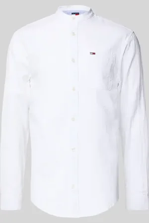 Tommy Hilfiger Koszula casualowa o kroju regular fit z mieszanki bawełny i lnu
