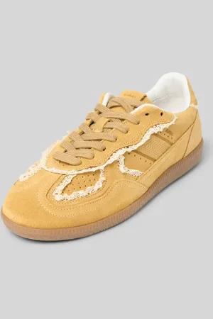 ALOHAS Sneakersy skórzane z koronki szydełkowej