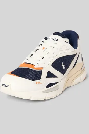 Ralph Lauren Sneakersy skórzane z obszyciem w kontrastowym kolorze model ‘TRACKSTR’