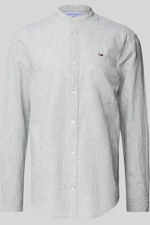Tommy Hilfiger Koszula casualowa o kroju regular fit z mieszanki bawełny i lnu