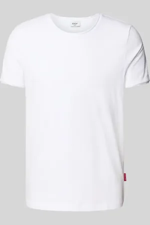 JOOP! T-shirt z prążkowanym, okrągłym dekoltem model ‘Caspian’