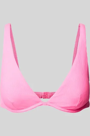 Venice Beach Top bikini z efektem prążkowania model ‘Lucky’