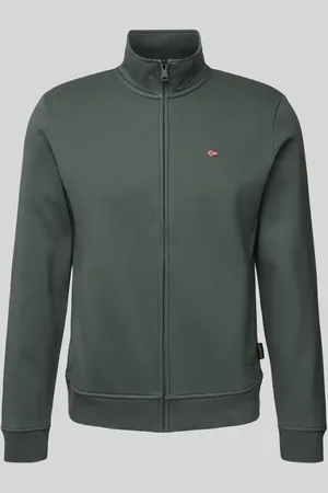 Napapijri Bluza rozpinana z wyhaftowanym logo model ‘BALIS’