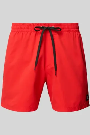 Quiksilver Spodenki kąpielowe z detalem z logo i elastycznym pasem