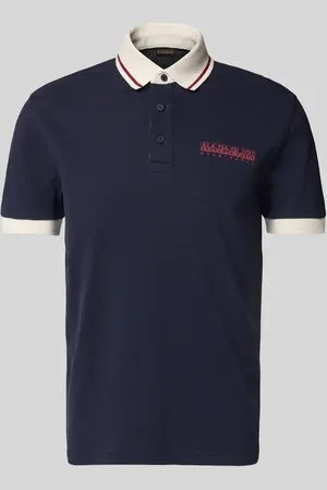 Napapijri Koszulka polo o kroju slim fit z nadrukiem z logo