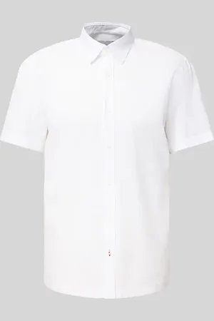 JOOP! Koszula casualowa o kroju regular fit z mieszanki lnu i bawełny