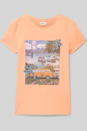QS by s.Oliver T-shirt o kroju regular fit z czystej bawełny