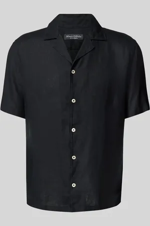 Marc O’ Polo Koszula lniana o kroju regular fit z kołnierzem z połami