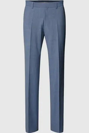 HUGO BOSS Spodnie do garnituru z drobnym, fakturowanym wzorem model ‘Lenon’