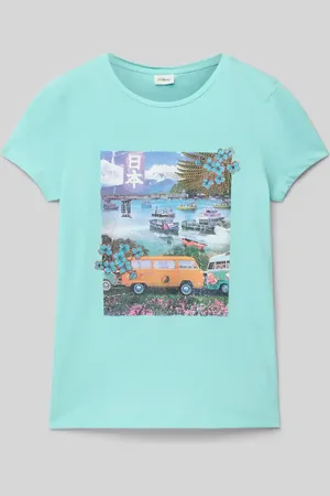 QS by s.Oliver T-shirt o kroju regular fit z czystej bawełny