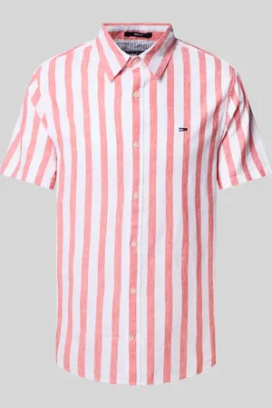 Tommy Hilfiger Koszula casualowa o kroju regular fit z mieszanki bawełny i lnu