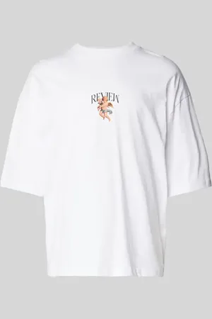 Review T-shirt z nadrukiem z logo
