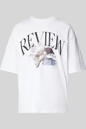 Review T-shirt z nadrukiem z logo