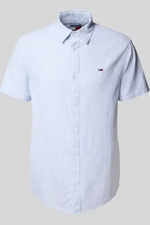 Tommy Hilfiger Koszula casualowa o kroju regular fit z mieszanki bawełny i lnu