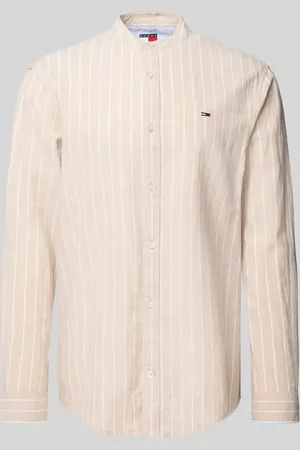 Tommy Hilfiger Koszula casualowa o kroju regular fit z mieszanki bawełny i lnu