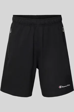 Champion Bermudy o kroju relaxed fit z kieszeniami zapinanymi na zamek błyskawiczny
