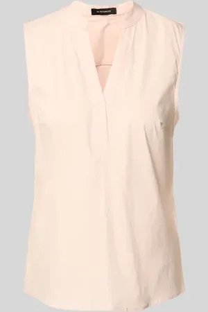 More & More Top bluzkowy o kroju regular fit z dekoltem w serek