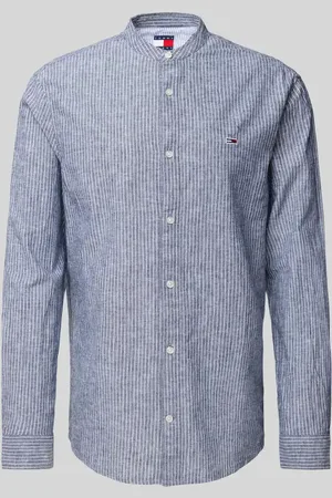 Tommy Hilfiger Koszula casualowa o kroju regular fit z mieszanki bawełny i lnu